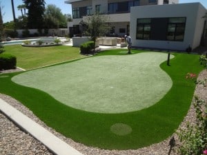 backyard private putting green