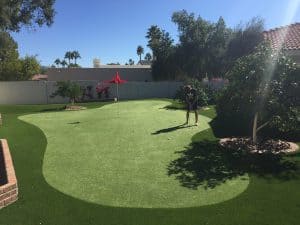 backyard putting green