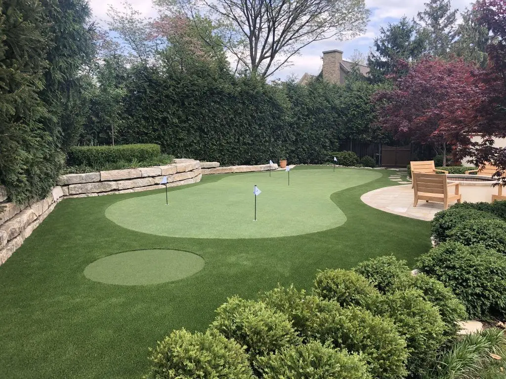 Artificial Backyard Putting Green