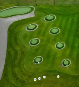 University golf practice ranges