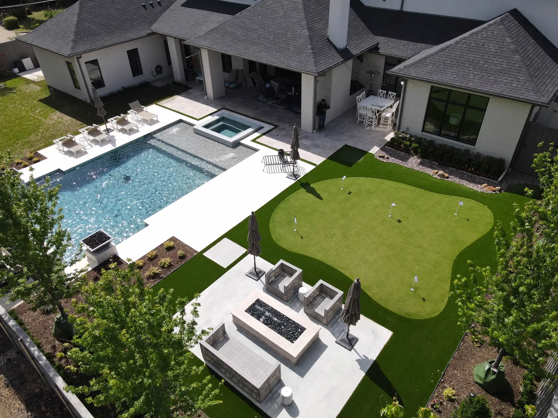 backyard golf complex